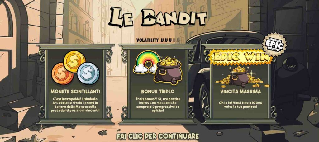 le bandit main page