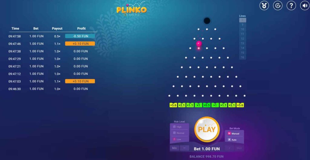 plinko game