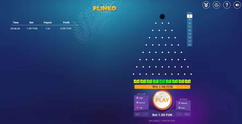 plinko win